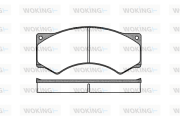 P3773.00 Sada brzdových destiček, kotoučová brzda WOKING