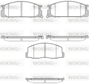 P2063.12 WOKING sada brzdových platničiek kotúčovej brzdy P2063.12 WOKING