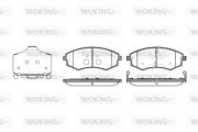 P2183.03 WOKING sada brzdových platničiek kotúčovej brzdy P2183.03 WOKING