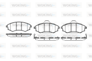 P2183.92 WOKING sada brzdových platničiek kotúčovej brzdy P2183.92 WOKING