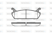 P2293.00 Sada brzdových destiček, kotoučová brzda WOKING