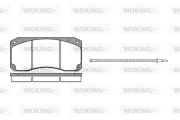 P2463.02 Sada brzdových destiček, kotoučová brzda WOKING