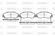 P2513.02 WOKING sada brzdových platničiek kotúčovej brzdy P2513.02 WOKING