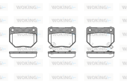 P2653.02 WOKING sada brzdových platničiek kotúčovej brzdy P2653.02 WOKING