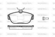 P2683.00 WOKING sada brzdových platničiek kotúčovej brzdy P2683.00 WOKING