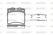 P2853.00 WOKING sada brzdových platničiek kotúčovej brzdy P2853.00 WOKING