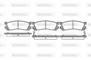 P2993.02 Sada brzdových destiček, kotoučová brzda WOKING