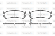 P2993.21 Sada brzdových destiček, kotoučová brzda WOKING