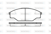 P5123.00 Sada brzdových destiček, kotoučová brzda WOKING