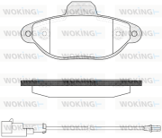 P5143.22 WOKING sada brzdových platničiek kotúčovej brzdy P5143.22 WOKING