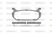 P5163.00 WOKING sada brzdových platničiek kotúčovej brzdy P5163.00 WOKING