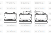 P5343.22 WOKING sada brzdových platničiek kotúčovej brzdy P5343.22 WOKING