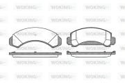 P5543.00 Sada brzdových destiček, kotoučová brzda WOKING