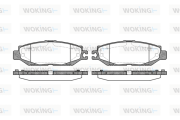 P5573.00 Sada brzdových destiček, kotoučová brzda WOKING