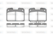 P5763.00 WOKING sada brzdových platničiek kotúčovej brzdy P5763.00 WOKING