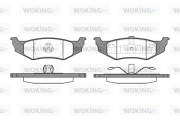 P5823.40 Sada brzdových destiček, kotoučová brzda WOKING