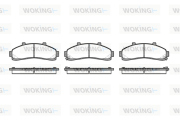 P4713.02 Sada brzdových destiček, kotoučová brzda WOKING