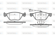 P4893.32 Sada brzdových destiček, kotoučová brzda WOKING