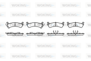 P7173.00 WOKING sada brzdových platničiek kotúčovej brzdy P7173.00 WOKING