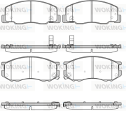 P7363.04 WOKING sada brzdových platničiek kotúčovej brzdy P7363.04 WOKING