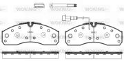 P7513.42 WOKING sada brzdových platničiek kotúčovej brzdy P7513.42 WOKING