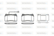 P7663.51 Sada brzdových destiček, kotoučová brzda WOKING