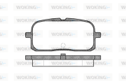 P6153.00 Sada brzdových destiček, kotoučová brzda WOKING
