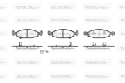 P6363.12 WOKING sada brzdových platničiek kotúčovej brzdy P6363.12 WOKING