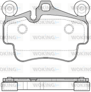 P6733.20 WOKING sada brzdových platničiek kotúčovej brzdy P6733.20 WOKING