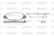 P9273.04 Sada brzdových destiček, kotoučová brzda WOKING