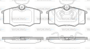 P9463.20 WOKING sada brzdových platničiek kotúčovej brzdy P9463.20 WOKING