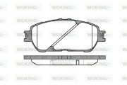 P9983.00 WOKING sada brzdových platničiek kotúčovej brzdy P9983.00 WOKING