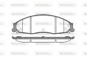 P8553.08 Sada brzdových destiček, kotoučová brzda WOKING