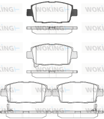 P8713.42 Sada brzdových destiček, kotoučová brzda WOKING