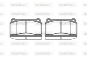 P8833.00 Sada brzdových destiček, kotoučová brzda WOKING
