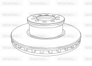 NSA1053.20 Brzdový kotouč WOKING