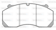 JSA 10573.10 WOKING sada brzdových platničiek kotúčovej brzdy JSA 10573.10 WOKING