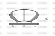 P11803.01 WOKING sada brzdových platničiek kotúčovej brzdy P11803.01 WOKING
