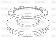 NSA1082.20 Brzdový kotouč WOKING