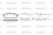 P10603.00 WOKING sada brzdových platničiek kotúčovej brzdy P10603.00 WOKING