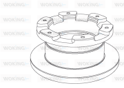 NSA1181.10 Brzdový kotouč WOKING