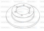 NSA1191.10 Brzdový kotouč WOKING