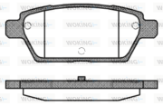 P10953.10 WOKING sada brzdových platničiek kotúčovej brzdy P10953.10 WOKING