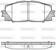 P13243.10 WOKING sada brzdových platničiek kotúčovej brzdy P13243.10 WOKING