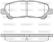 P12133.00 Sada brzdových destiček, kotoučová brzda WOKING