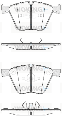 P15193.20 Sada brzdových destiček, kotoučová brzda WOKING