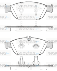 P15413.10 WOKING sada brzdových platničiek kotúčovej brzdy P15413.10 WOKING