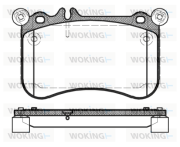 P15653.00 WOKING sada brzdových platničiek kotúčovej brzdy P15653.00 WOKING