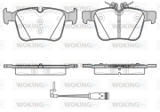 P14163.21 Sada brzdových destiček, kotoučová brzda WOKING