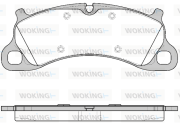 P14423.00 Sada brzdových destiček, kotoučová brzda WOKING